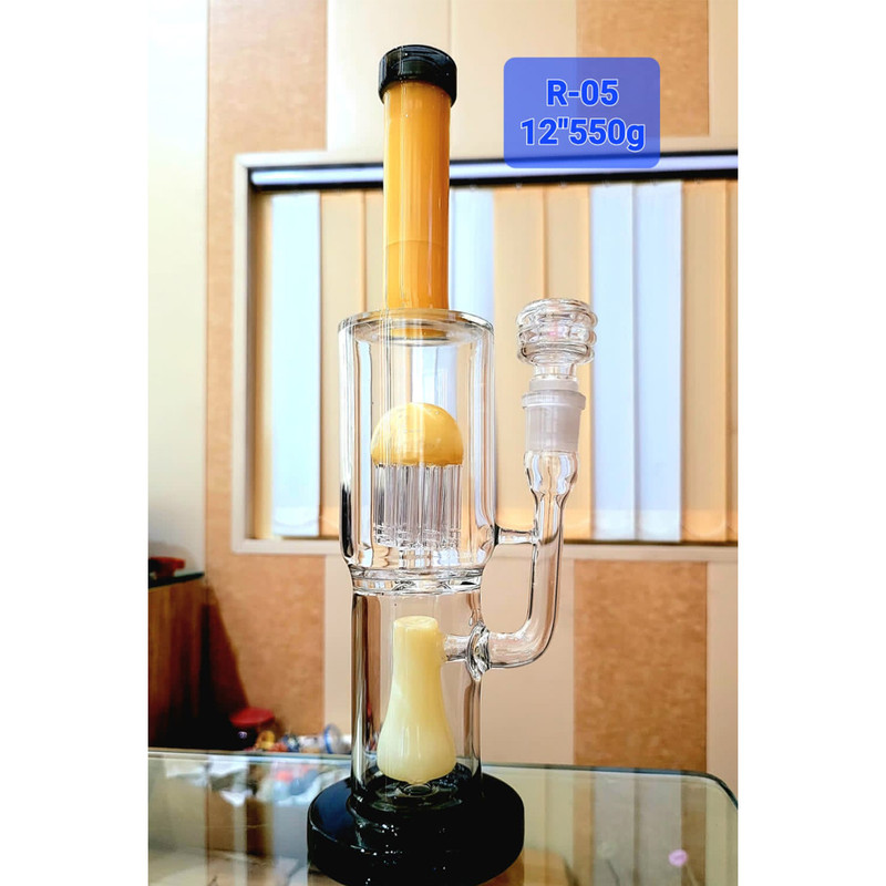 12'' 8 leg Tree Perc with Showerhead Bong Weight-550gm