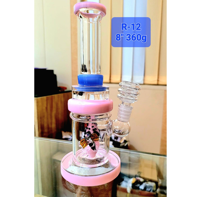 8'' Showerhead Bong with Bee on its Body(Weight-360gm)